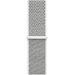 Curea iUni compatibila cu Apple Watch 1/2/3/4/5/6/7, 38mm, Nylon Sport, Woven Strap, White/Gray